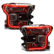 Cargar imagen en el visor de la galería, Oracle 15-17 Ford F-150 Dynamic RGB+A Pre-Assembled Headlights Halogen - Blk Edition - SEE WARRANTY