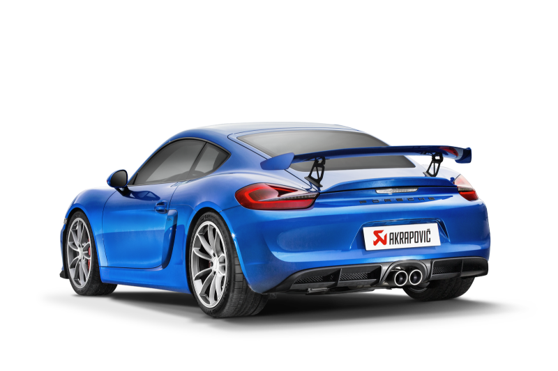 Akrapovic 16-16 Porsche Boxster Spyder / Cayman GT4 (981) Slip-On Line (Titanium) w/ Titanium Tips