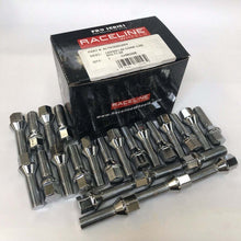 Cargar imagen en el visor de la galería, Raceline 14x1.5 1.55in L/Bolt Conical Chrome Lug Bolts (Set of 24)