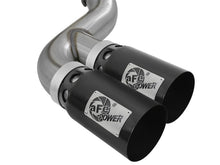 Cargar imagen en el visor de la galería, aFe Rebel XD 4in SS DPF-Back Exhaust 17-18 FOrd Diesel Trucks V8-6.7L (td) w/ Dual Black Tips