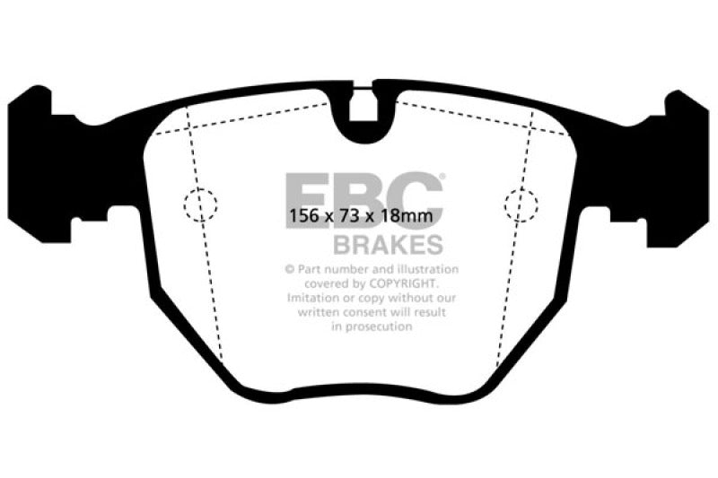 EBC 00-04 BMW M5 5.0 (E39) Bluestuff Front Brake Pads