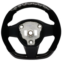 Cargar imagen en el visor de la galería, BLOX Racing Tesla Model 3 and Y Carbon/Alcantara Steering Wheel Black Stitching