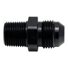 Load image into Gallery viewer, DeatschWerks 8AN Male Flare to 3/8in Male NPT Adapter - Anodized Matte Black