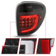 Cargar imagen en el visor de la galería, ANZO 2004-2007 Dodge  Grand Caravan LED Tail Lights w/ Light Bar Black Housing Clear Lens