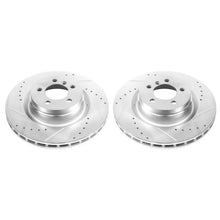 Cargar imagen en el visor de la galería, Power Stop 06-12 Land Rover Range Rover Front Evolution Drilled &amp; Slotted Rotors - Pair