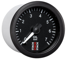 Cargar imagen en el visor de la galería, Autometer Stack 52mm 0-7 Bar M10 Male Pro Stepper Motor Oil Pressure Gauge - Black