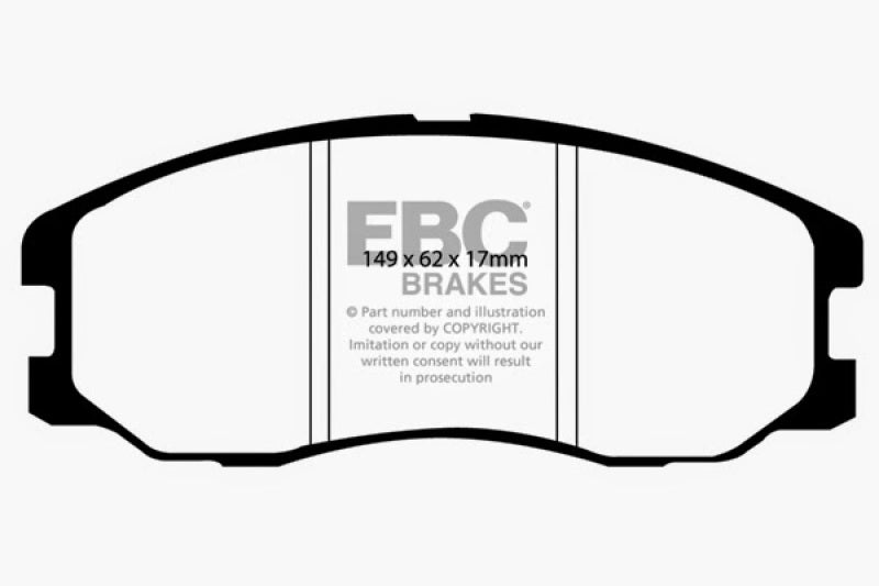 EBC 07-09 Chevrolet Equinox 3.4 Greenstuff Front Brake Pads