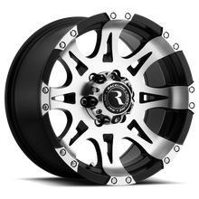 Load image into Gallery viewer, Raceline 982 Raptor 16x8in / 8x170 BP / 0mm Offset / 130.81mm Bore - Black &amp; Machined Wheel