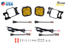 Cargar imagen en el visor de la galería, Diode Dynamics SS3 LED Pod Max Type X Kit - Yellow SAE Fog
