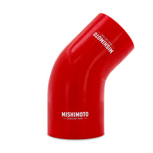 Cargar imagen en el visor de la galería, Mishimoto Silicone Reducer Coupler 45 Degree 3in to 3.75in - Red