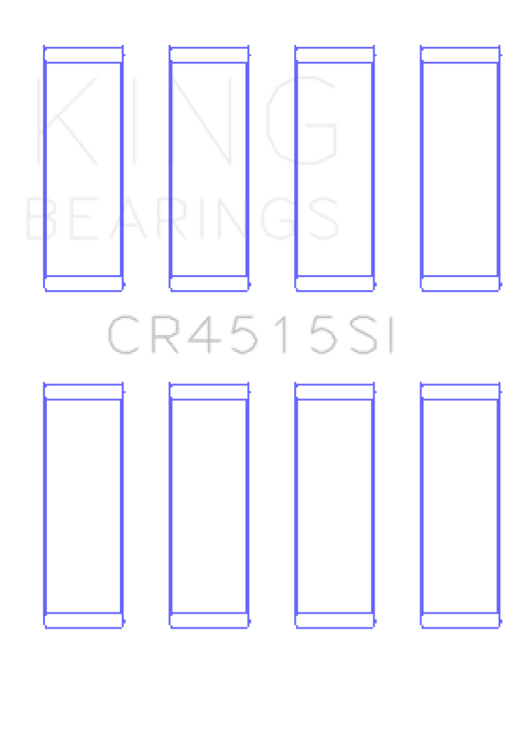 King Engine Bearings Ford/Mazda 2.0L Duratec (Size+ 0.5) Silicon Bi-Metal Aluminum Rod Bearing Set
