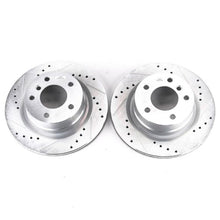 Cargar imagen en el visor de la galería, Power Stop 08-13 BMW 128i Rear Evolution Drilled &amp; Slotted Rotors - Pair