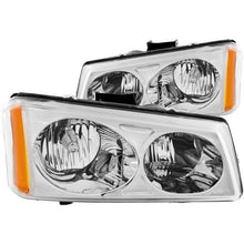 Cargar imagen en el visor de la galería, ANZO 2003-2006 Chevrolet Silverado 1500 Crystal Headlights Chrome