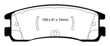 Cargar imagen en el visor de la galería, EBC 08-09 Buick Allure (Canada) 5.3 Redstuff Rear Brake Pads