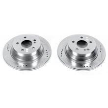 Cargar imagen en el visor de la galería, Power Stop 14-16 Mercedes-Benz E250 Rear Evolution Drilled &amp; Slotted Rotors - Pair