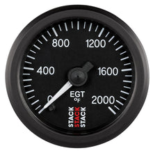 Cargar imagen en el visor de la galería, Autometer Stack 52mm 0-2000 Deg F Pro Stepper Motor Exhaust Gas Temp Gauge - Black