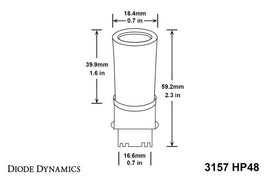 Diode Dynamics 07-13 GMC Sierra 1500 Rear Turn/Tail Light LED 3157 Bulb HP48 LED - Red Set of 4