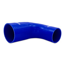 Load image into Gallery viewer, Mishimoto Silicone Reducer Coupler 90 Degree 3in to 3.5in - Blue