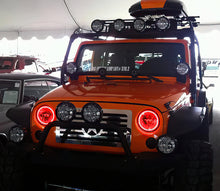 Cargar imagen en el visor de la galería, Oracle 07-17 Jeep Wrangler Surface Mount LED Headlight Halo Kit - Red