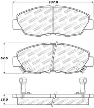 Cargar imagen en el visor de la galería, StopTech Performance 97-99 Acura CL / 94-97 Honda Accord Coupe / 90-97 Accord Sedan Front Brake Pad