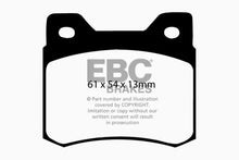 Load image into Gallery viewer, EBC 84-86 Mercedes-Benz 190/190E 2.3 Redstuff Rear Brake Pads