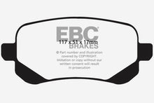 Cargar imagen en el visor de la galería, EBC 08-11 Chrysler Town &amp; Country 3.3 Extra Duty Rear Brake Pads