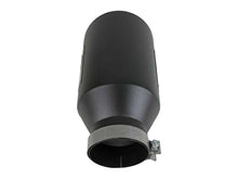 Cargar imagen en el visor de la galería, aFe Power Universal 5in Inlet 8in Outet MACH Force-XP Clamp-On Exhaust Tip - Black