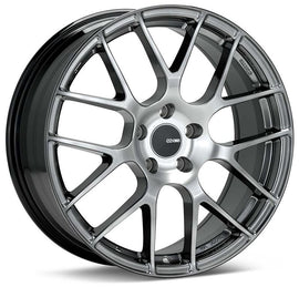 Enkei Raijin 19x8 42mm Inset 5x120 Bolt Pattern 72.6 Hub Bore Hyper Silver Wheel