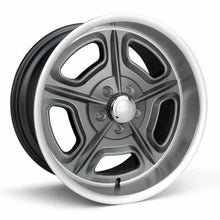 Cargar imagen en el visor de la galería, Race Star 32 Mirage 15x10 5x4.75bc 5.0bs Metallic Gray w/ Machined Lip Wheel