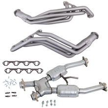 Cargar imagen en el visor de la galería, BBK 94-95 Ford Mustang 5.0L 1-5/8 Long Tube Headers w/High Flow Catted X-Pipe (Ti Ceramic)