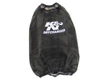 Cargar imagen en el visor de la galería, K&amp;N Drycharger Round Tapered Air Filter Wrap 6.5in Base ID/4.5in Top ID/7in H - Black