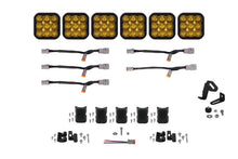 Cargar imagen en el visor de la galería, Diode Dynamics SS5 Pro Universal CrossLink 6-Pod Lightbar - Yellow Driving