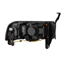 Cargar imagen en el visor de la galería, AlphaRex 94-01 RAM 1500 NOVA LED Proj Headlights Alpha-Blk w/Activ Light/Seq Signal/SB DRL