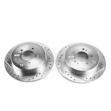 Cargar imagen en el visor de la galería, Power Stop 16-18 Hyundai Tucson Rear Evolution Drilled &amp; Slotted Rotors - Pair