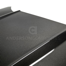 Cargar imagen en el visor de la galería, Anderson Composites 2015-2017 Ford Mustang Double Sided Carbon Fiber Type-OE Style Hood