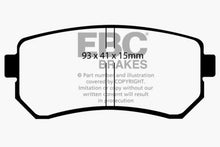 Cargar imagen en el visor de la galería, EBC 06-11 Hyundai Accent 1.6 Ultimax2 Rear Brake Pads