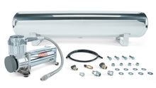Cargar imagen en el visor de la galería, Air Lift 4 Gal. Polished Tank w/ Viair 444c Chrome Compressor (Incl. Fittings &amp; Mounting Hardware)