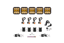 Cargar imagen en el visor de la galería, Diode Dynamics SS5 Sport Universal CrossLink 5-Pod Lightbar - Yellow Combo