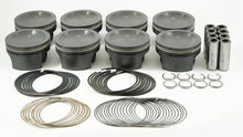 Cargar imagen en el visor de la galería, Mahle MS Piston Set SBF 281ci 3.551in Bore 3.543stk 5.933in Rod .866 Pin 0cc 11.9 CR Set of 8