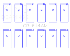 King Engine Bearings Chrysler 170CI 2.8L/198CI 3.2L/225CI 3.7L Rod Bearings (Size 0.40 Oversized)