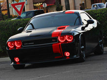 Cargar imagen en el visor de la galería, Oracle Dodge Challenger 08-14 LED Waterproof Halo Kit - Red