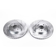 Cargar imagen en el visor de la galería, Power Stop 07-09 Mercedes-Benz ML320 Front Evolution Drilled &amp; Slotted Rotors - Pair