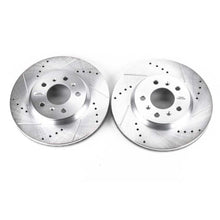 Cargar imagen en el visor de la galería, Power Stop 06-11 Buick Lucerne Front Evolution Drilled &amp; Slotted Rotors - Pair