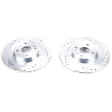 Cargar imagen en el visor de la galería, Power Stop 17-19 Fiat 124 Spider Rear Evolution Drilled &amp; Slotted Rotors - Pair