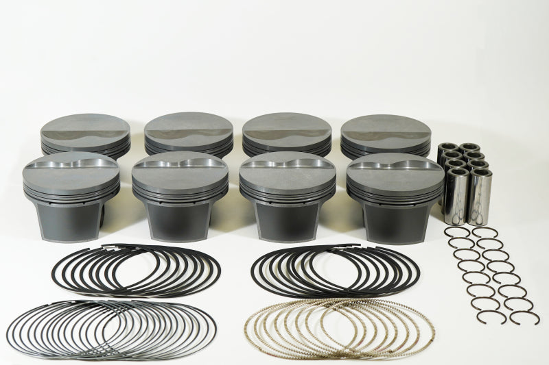 Mahle MS Piston Set SBF 428ci 4.125in Bore 4.000in Stroke 6.25in Rod .927 Pin -6.5cc 12.1CR Set of 8