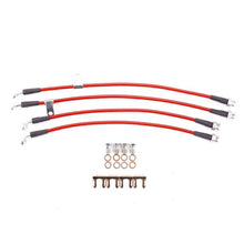 Cargar imagen en el visor de la galería, Power Stop 10-16 Hyundai Genesis Coupe Front &amp; Rear SS Braided Brake Hose Kit