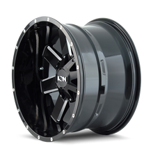 Cargar imagen en el visor de la galería, ION Type 141 17x9 / 5x114.3 BP / -12mm Offset / 87mm Hub Gloss Black Milled Wheel
