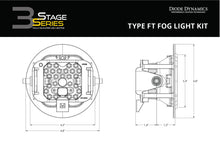 Cargar imagen en el visor de la galería, Diode Dynamics SS3 Pro Type FT Kit ABL - Yellow SAE Fog