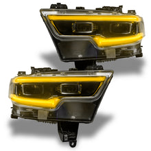 Cargar imagen en el visor de la galería, Oracle 19-21 RAM 1500 Projector LED Headlight DRL Kit - RGBW+A w/ RF Controller