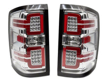 Cargar imagen en el visor de la galería, Raxiom 14-18 Chevrolet Silverado 1500 LED Tail Lights/Seq Turn Signals- Chrome- Clear Lens